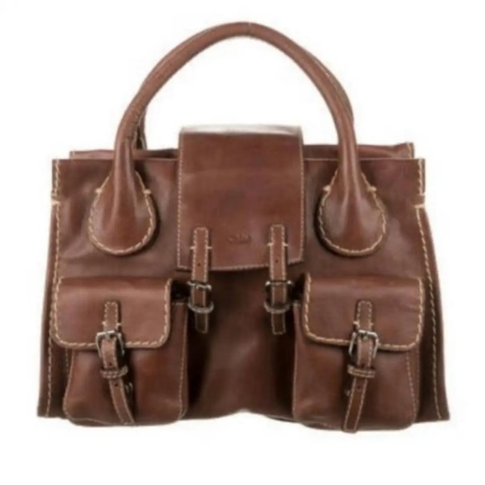 Chloe Brown Leather Handbag